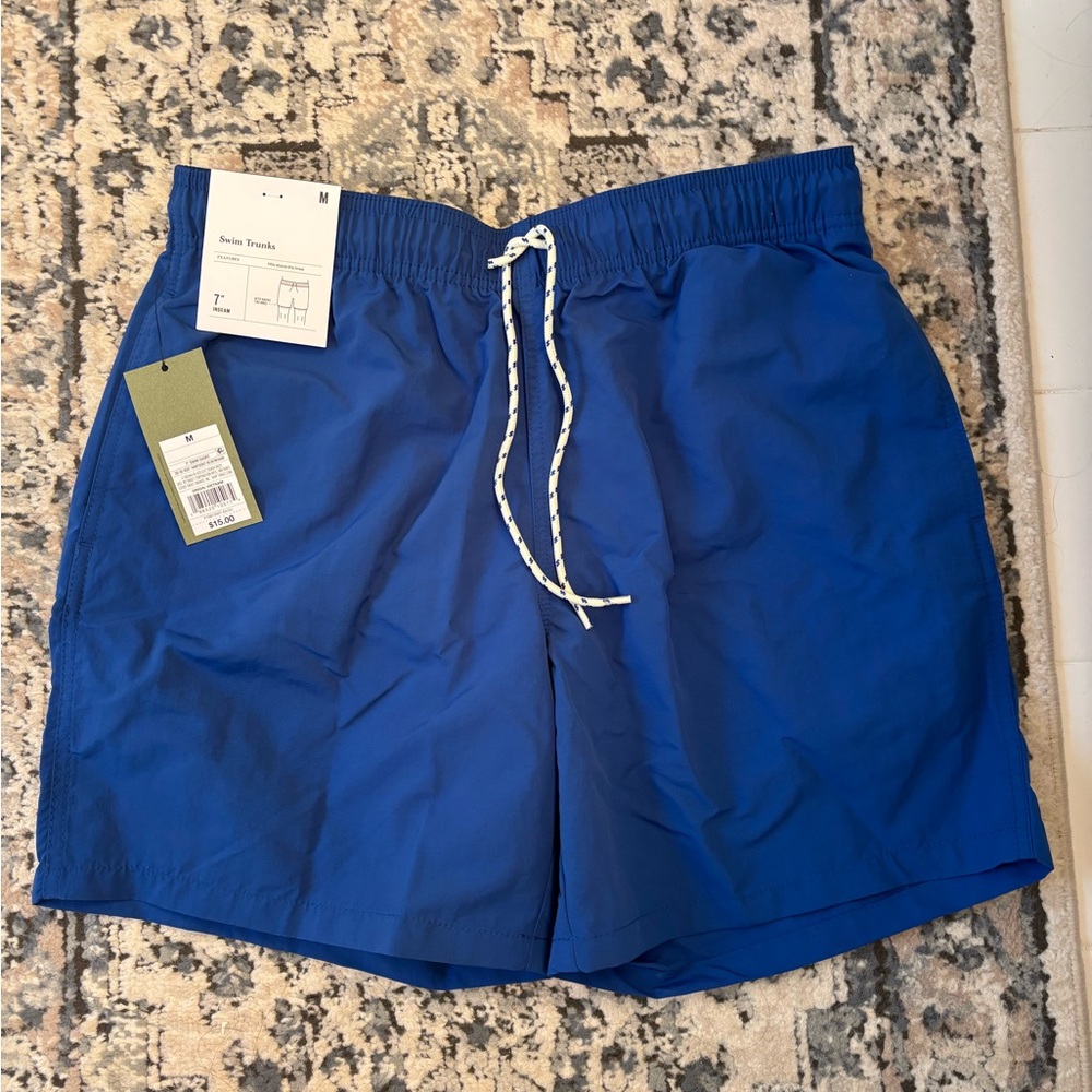 Men's Blue Swim Trunks